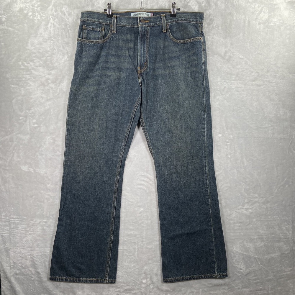 Levi's 527 Jeans men's 36x31 Low Bootcut Fit Bootleg Denim Western Cowboy Blue
